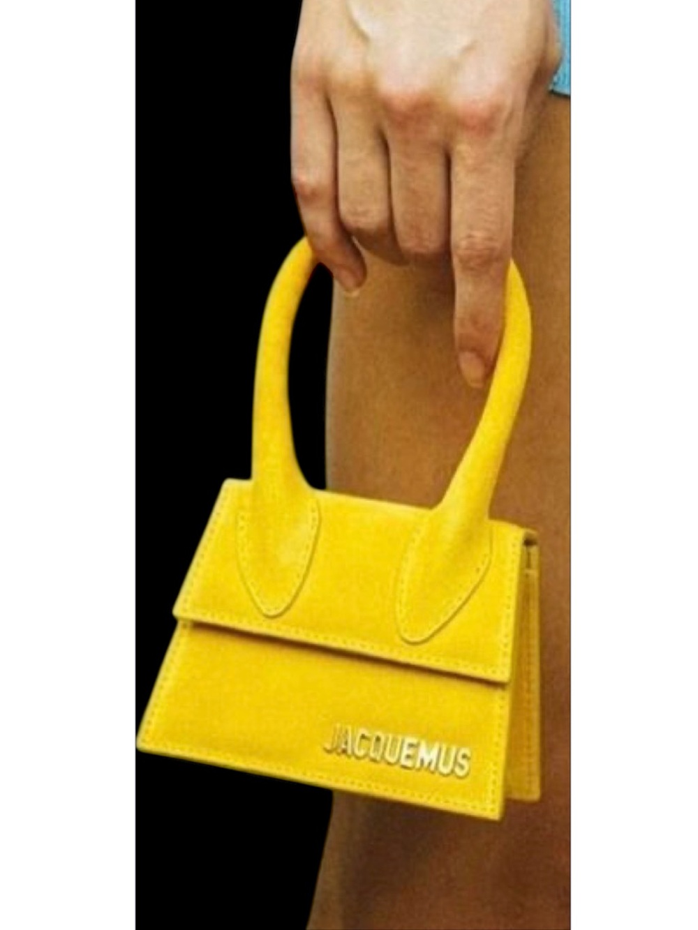 Jacquemus Small Yellow Top-Handle Mini Bag